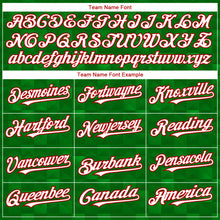 Load image into Gallery viewer, Custom Kelly Green White-Red 3D Mexico Authentic Baseball Jersey