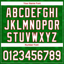 Load image into Gallery viewer, Custom Kelly Green White-Red 3D Mexico Authentic Baseball Jersey