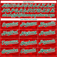 Load image into Gallery viewer, Custom Red Kelly Green-White 3D Mexico Authentic Baseball Jersey