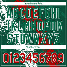 Load image into Gallery viewer, Custom Kelly Green Red-White 3D Mexico Authentic Baseball Jersey