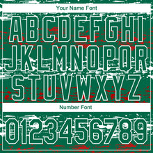 Load image into Gallery viewer, Custom Kelly Green-Red-White 3D Mexico Authentic Basketball Jersey