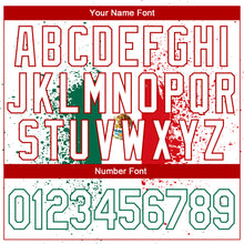 Load image into Gallery viewer, Custom White Kelly Green-Red 3D Mexican Flag Authentic Basketball Jersey