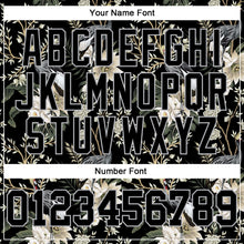 Load image into Gallery viewer, Custom Stitched Black Gray 3D Pattern Design Heron And Flower Sports Pullover Sweatshirt Hoodie