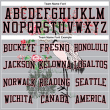 Load image into Gallery viewer, Custom Stitched Gray Black-Medium Pink 3D Pattern Design Heron And Flower Sports Pullover Sweatshirt Hoodie