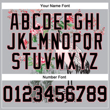 Load image into Gallery viewer, Custom Stitched Gray Black-Medium Pink 3D Pattern Design Heron And Flower Sports Pullover Sweatshirt Hoodie