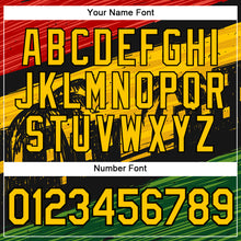 Load image into Gallery viewer, Custom Stitched Black Yellow 3D Pattern Design Black History Month Sports Pullover Sweatshirt Hoodie