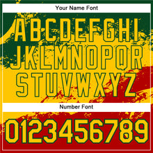 Load image into Gallery viewer, Custom Stitched Green Yellow-Red 3D Pattern Design Black History Month Sports Pullover Sweatshirt Hoodie