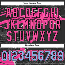 Load image into Gallery viewer, Custom Stitched Black Light Blue-Pink 3D Pattern Design Torn Paper Style Sports Pullover Sweatshirt Hoodie