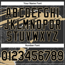 Load image into Gallery viewer, Custom Stitched Black Vegas Gold 3D Pattern Design Torn Paper Style Sports Pullover Sweatshirt Hoodie