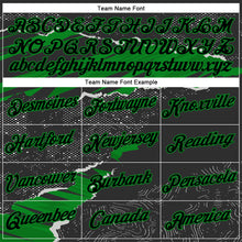 Load image into Gallery viewer, Custom Stitched Black Grass Green 3D Pattern Design Torn Paper Style Sports Pullover Sweatshirt Hoodie