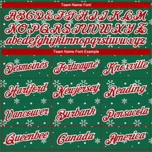 Load image into Gallery viewer, Custom Stitched Kelly Green Red-White Christmas 3D Sports Pullover Sweatshirt Hoodie