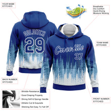 Load image into Gallery viewer, Custom Stitched Royal White Christmas Tree 3D Sports Pullover Sweatshirt Hoodie