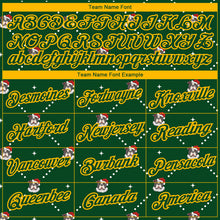 Load image into Gallery viewer, Custom Stitched Green Gold Christmas Dog Wearing Santa Claus Costume 3D Sports Pullover Sweatshirt Hoodie