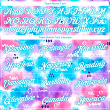 Load image into Gallery viewer, Custom Stitched Tie Dye White-Sky Blue 3D Abstract Watercolor Sports Pullover Sweatshirt Hoodie