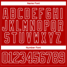 Load image into Gallery viewer, Custom Red Grass Green-White Christmas Reindeer 3D Hockey Lace Neck Jersey