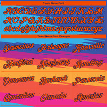 Load image into Gallery viewer, Custom Royal Orange-Navy 3D Pattern Tropical Hawaii Palm Trees Authentic Basketball Jersey