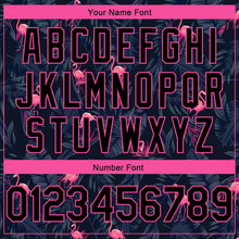 Load image into Gallery viewer, Custom Black Pink-Light Blue 3D Pattern Design Flamingo Authentic Basketball Jersey