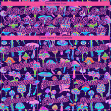 Load image into Gallery viewer, Custom Purple Pink 3D Pattern Design Flowers And Mushrooms Psychedelic Hallucination Authentic Basketball Jersey