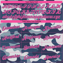 Load image into Gallery viewer, Custom Camo Pink Black-Light Blue 3D Authentic Salute To Service Basketball Jersey