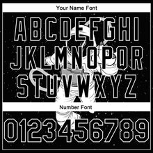 Load image into Gallery viewer, Custom Black White 3D Pattern Design Astronaut Authentic Basketball Jersey