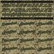 Load image into Gallery viewer, Custom Camo Olive-Black 3D Authentic Salute To Service Basketball Jersey