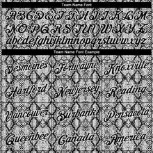 Load image into Gallery viewer, Custom Black White 3D Pattern Design Snakeskin Authentic Basketball Jersey