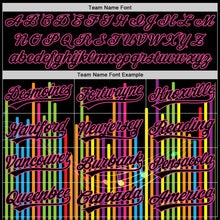 Load image into Gallery viewer, Custom Black Pink 3D Pattern Design Music Festival Abstract Music Soundwave Authentic Baseball Jersey