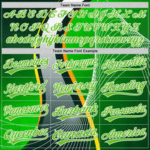 Load image into Gallery viewer, Custom Aurora Green Green-White 3D Pattern Design Abstract Sport Authentic Baseball Jersey