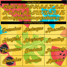 Load image into Gallery viewer, Custom Gold Black 3D Pattern Summer Hawaii Beach Holiday Authentic Basketball Jersey