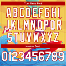 Load image into Gallery viewer, Custom Gold White-Red 3D Pattern Summer Beach Surfing Authentic Basketball Jersey