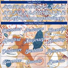 Load image into Gallery viewer, Custom City Cream Royal-White 3D Pattern Beach Seashells And Starfishes Authentic Basketball Jersey