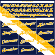 Load image into Gallery viewer, Custom Navy Gold-White Modern Authentic City Edition Basketball Jersey