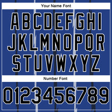 Load image into Gallery viewer, Custom Royal Black-White Lines Authentic City Edition Basketball Jersey