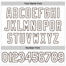 Load image into Gallery viewer, Custom White Brown 3D Pattern Design Beer Festival Authentic Baseball Jersey