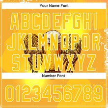 Load image into Gallery viewer, Custom Yellow White 3D Pattern Design Beer Authentic Baseball Jersey