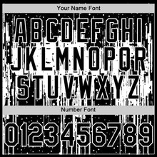 Load image into Gallery viewer, Custom Black White 3D Pattern Design Dripping Splatter Art Authentic Baseball Jersey