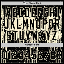 Load image into Gallery viewer, Custom Black Cream 3D Pattern Design Dripping Splatter Art Authentic Baseball Jersey