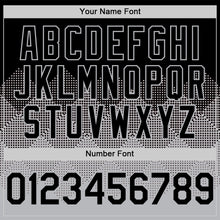 Load image into Gallery viewer, Custom Black Gray 3D Pattern Design Gradient Square Shapes Authentic Baseball Jersey