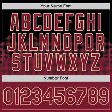 Load image into Gallery viewer, Custom Black Crimson-City Cream 3D Pattern Design Gradient Square Shapes Authentic Baseball Jersey