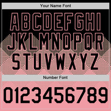 Load image into Gallery viewer, Custom Black Medium Pink 3D Pattern Design Gradient Square Shapes Authentic Baseball Jersey