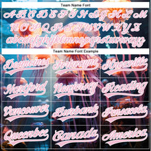 Load image into Gallery viewer, Custom Navy Light Pink-White 3D Pattern Design Jellyfish Floating In The Ocean Authentic Baseball Jersey