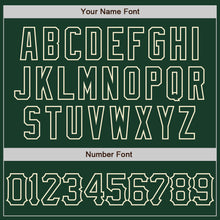 Load image into Gallery viewer, Custom Green Cream 3D Pattern Design Abstract Splatter Grunge Art Authentic Baseball Jersey