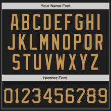 Load image into Gallery viewer, Custom Graffiti Pattern Old Gold-Black 3D Scratch Authentic Baseball Jersey