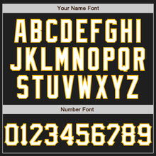 Load image into Gallery viewer, Custom Graffiti Pattern Black Red-Gold 3D Scratch Authentic Baseball Jersey