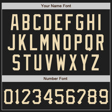 Load image into Gallery viewer, Custom Graffiti Pattern City Cream Black-Crimson 3D Scratch Authentic Baseball Jersey