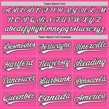 Load image into Gallery viewer, Custom Graffiti Pattern Pink Light Blue-Black 3D Scratch Authentic Baseball Jersey