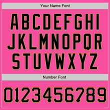 Load image into Gallery viewer, Custom Graffiti Pattern Black Pink-Old Gold 3D Scratch Authentic Baseball Jersey