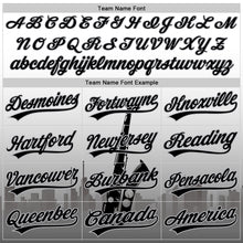 Load image into Gallery viewer, Custom White Black-Gray 3D Pattern Design City Of Jazz Music Authentic Baseball Jersey