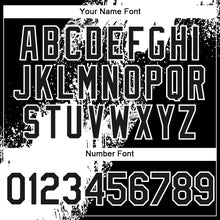 Load image into Gallery viewer, Custom Black White 3D Pattern Design Abstract Brush Stroke Authentic Baseball Jersey