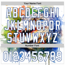 Load image into Gallery viewer, Custom White Royal 3D Pattern Design Crocodile Authentic Baseball Jersey